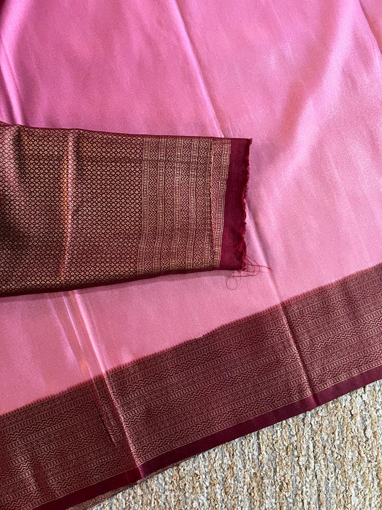 Super shine and silky dual shaded tissue softy silk saree