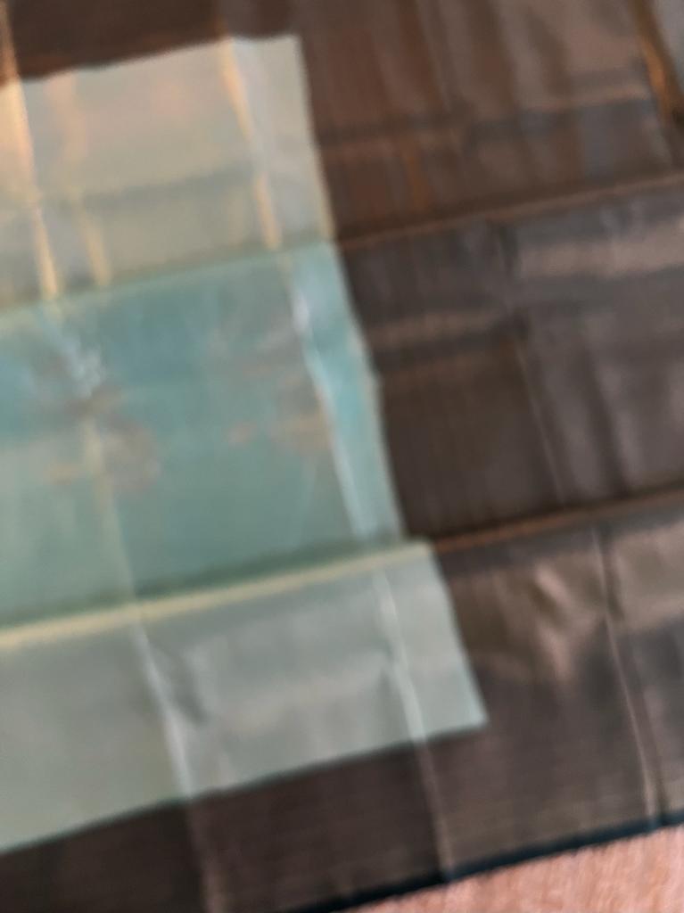 Super shine and silky dual shaded tissue softy silk saree