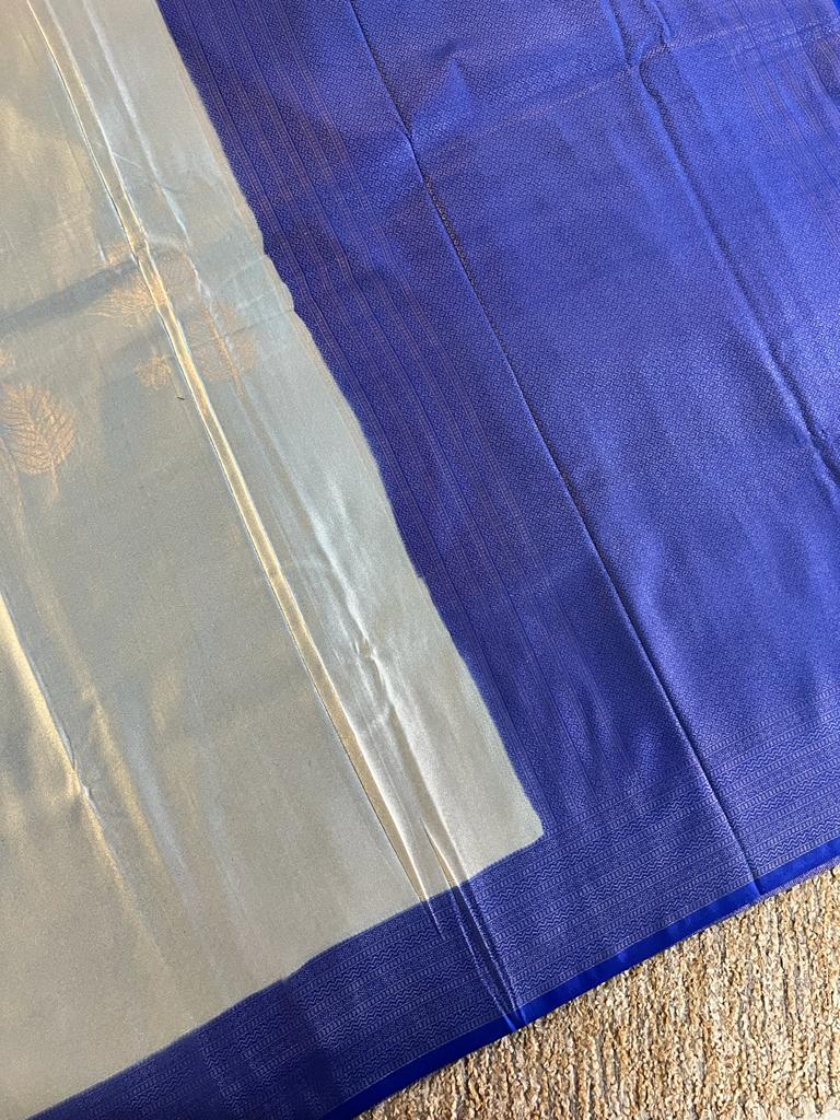 Super shine and silky dual shaded tissue softy silk saree