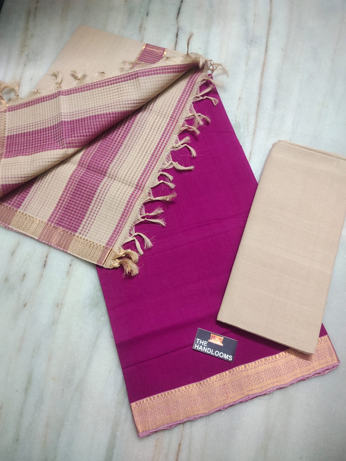 Thick dent weaving cotton dress material