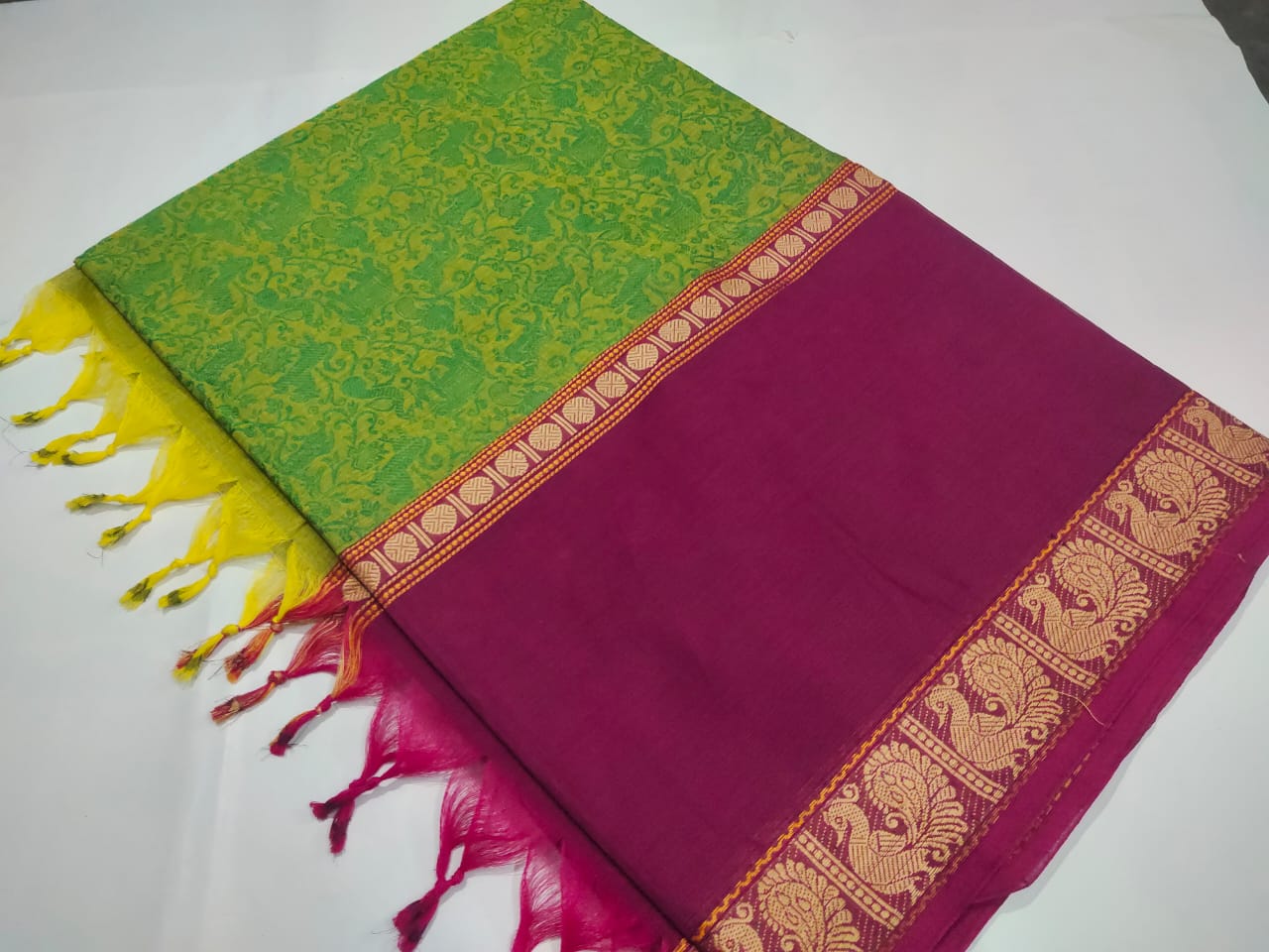 Vanasingaram kanchi cotton 100 count saree