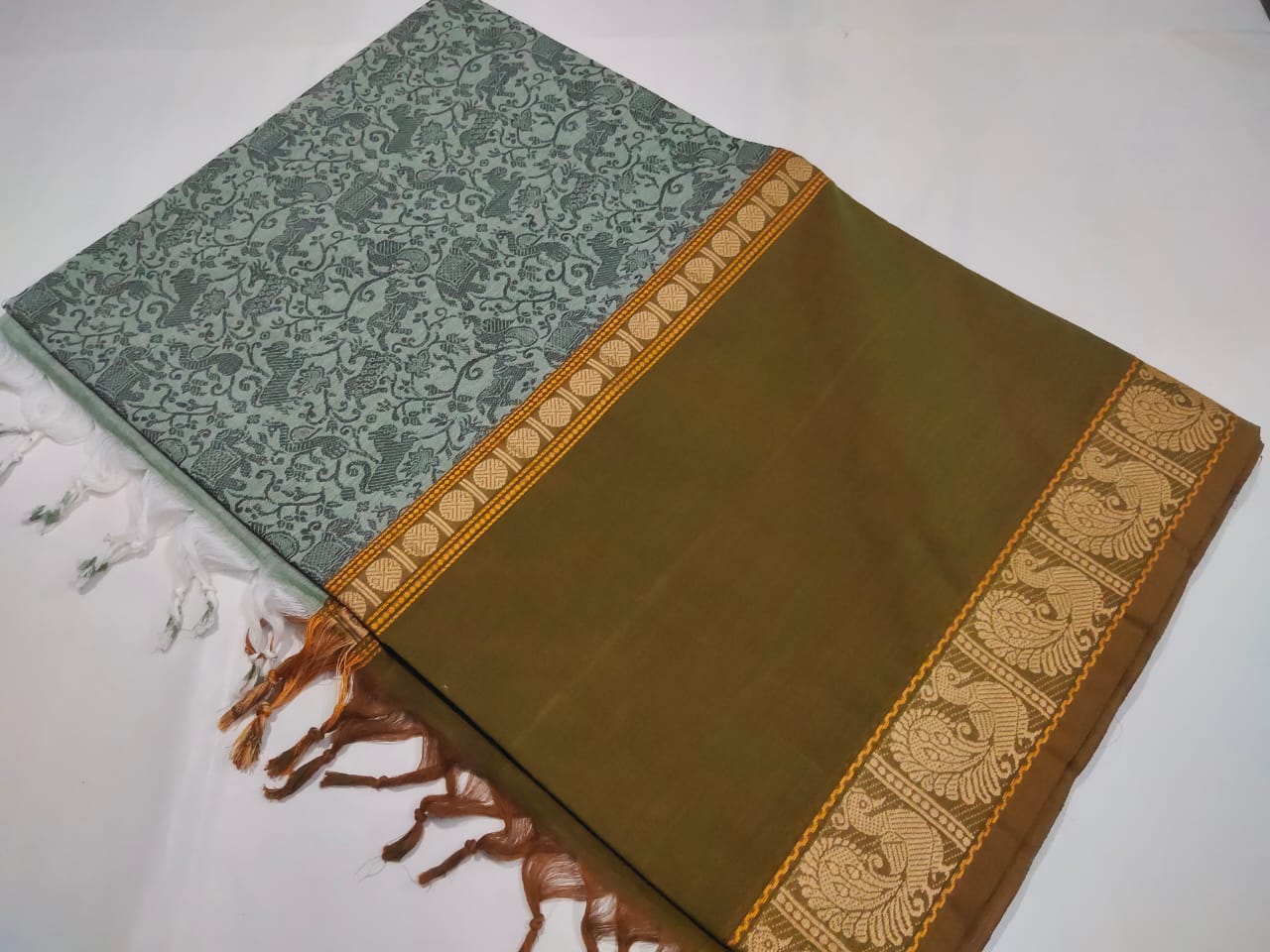 Vanasingaram kanchi cotton 100 count saree