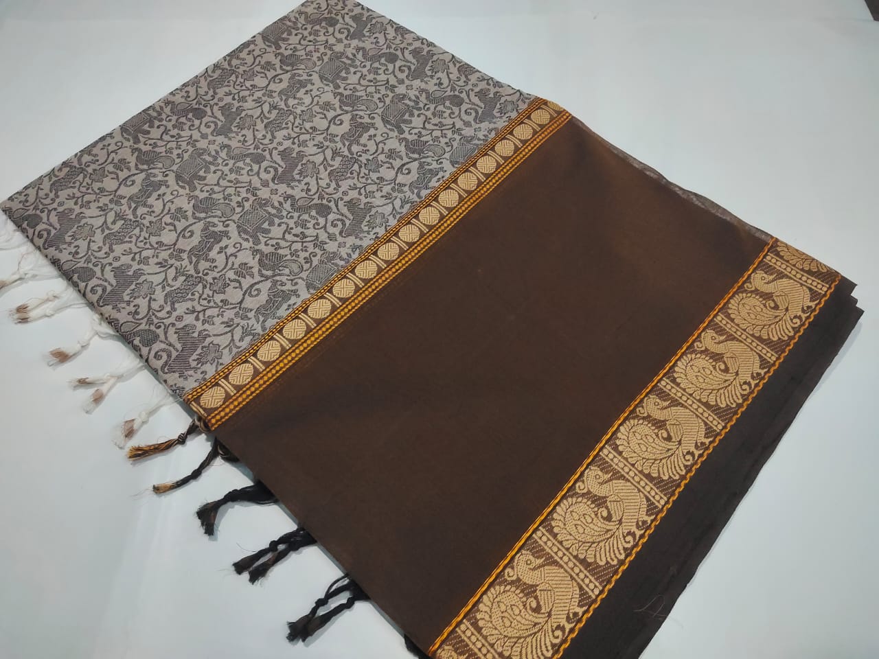 Vanasingaram kanchi cotton 100 count saree