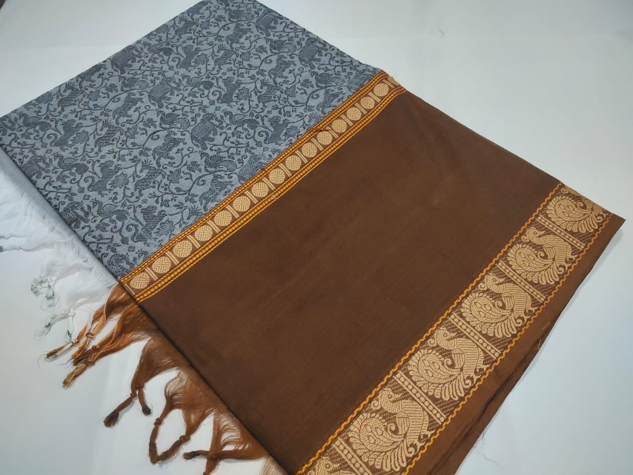Vanasingaram kanchi cotton 100 count saree