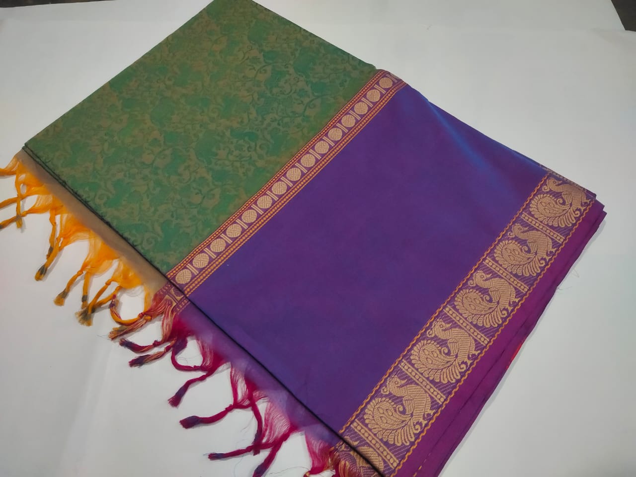 Vanasingaram kanchi cotton 100 count saree