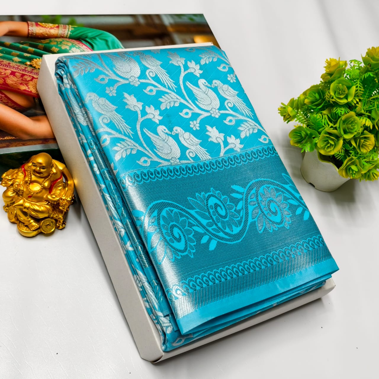 Vasthrakala Samuthrika Semi Silk Wedding Saree