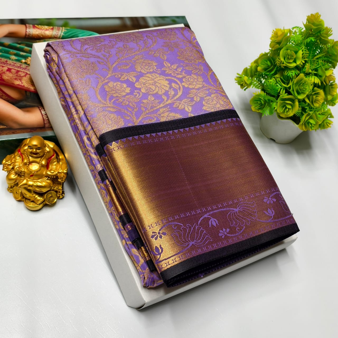 Vasthrakala Samuthrika Semi Silk Wedding Saree