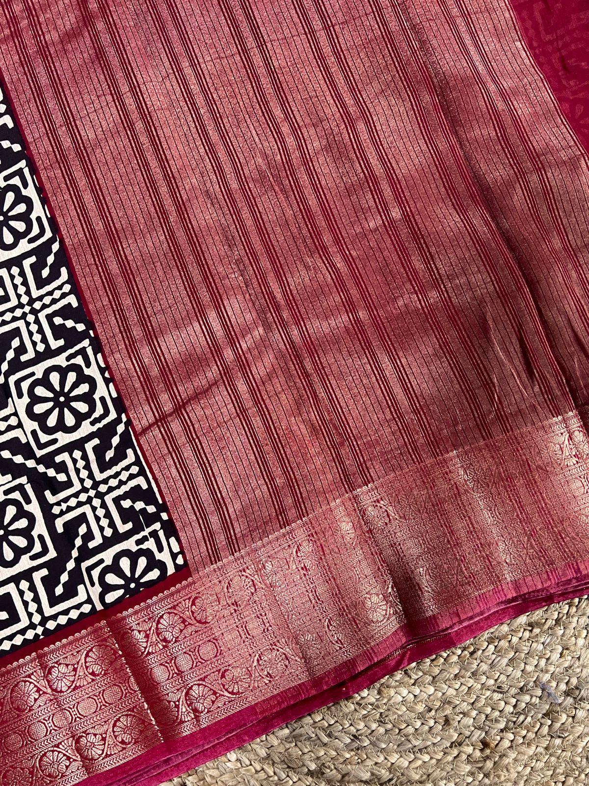 Viscose Printed Silk Saree