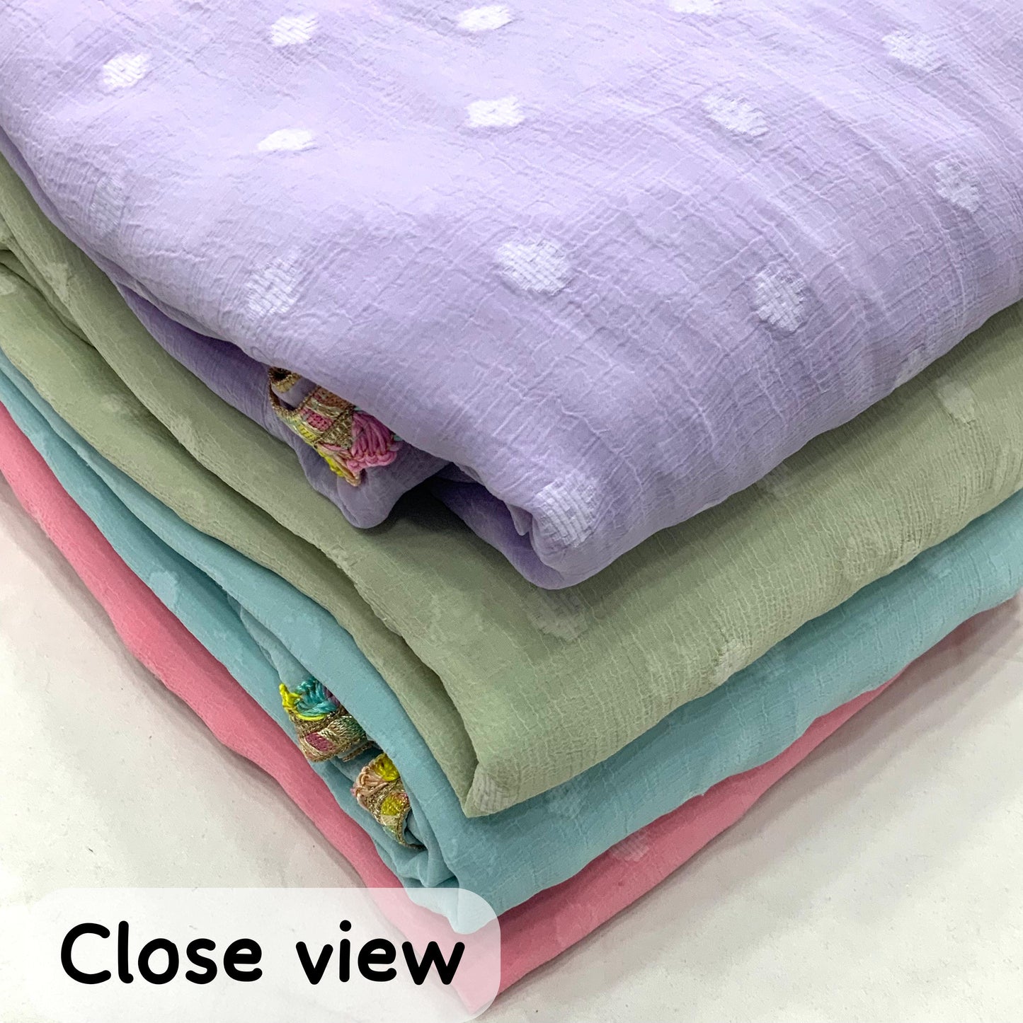 Wrinkle Chiffon Soft Saree