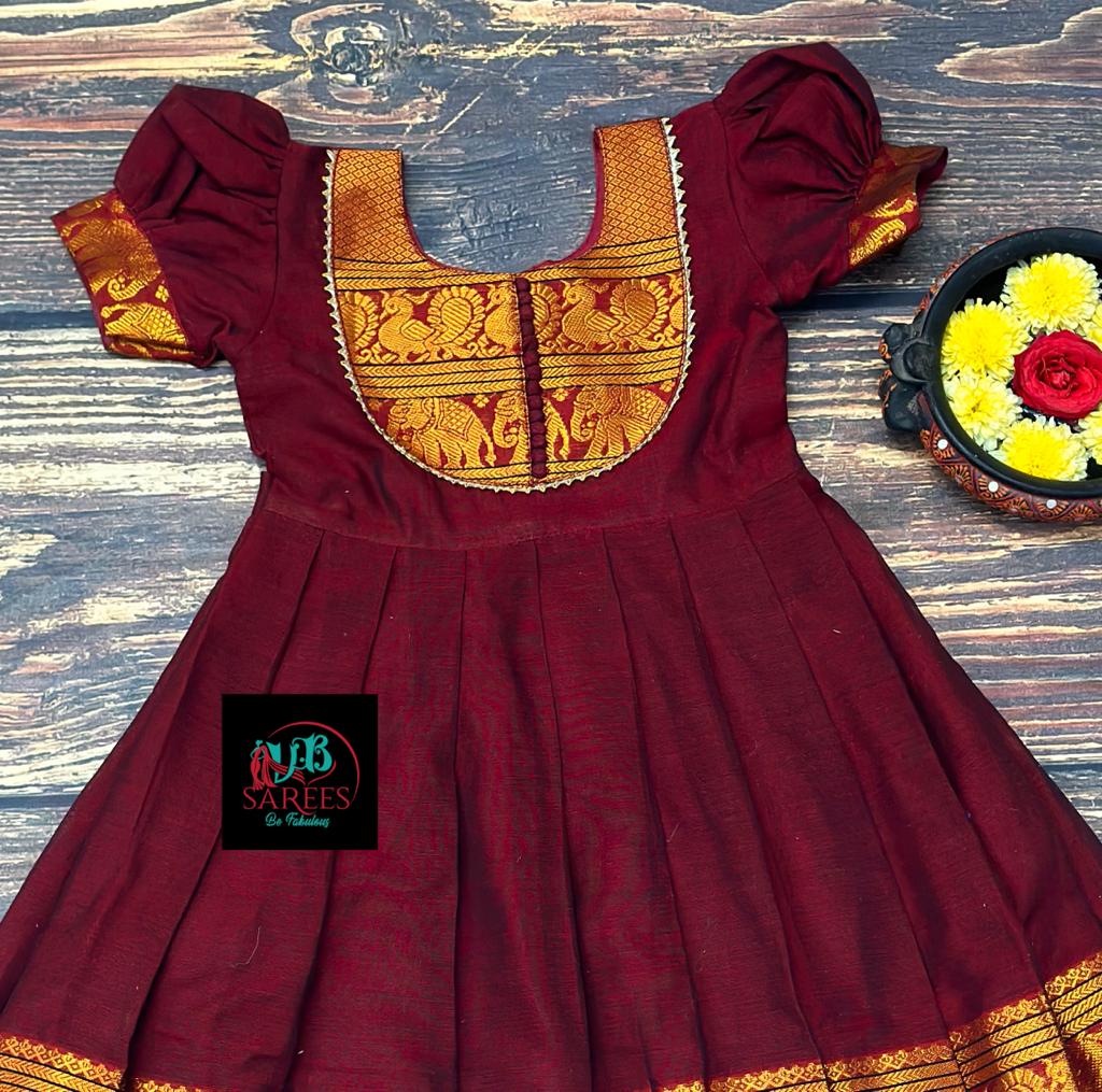 0 - 14 years Narayanapet cotton long frock