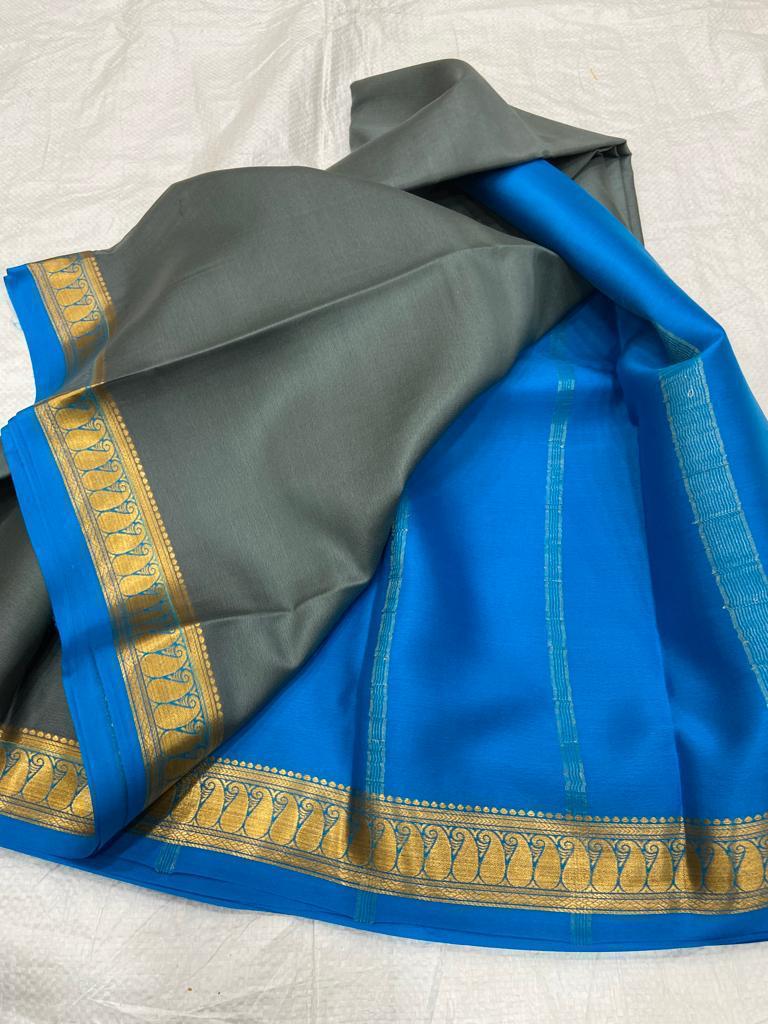 Pure mysore crepe silk 60 count saree