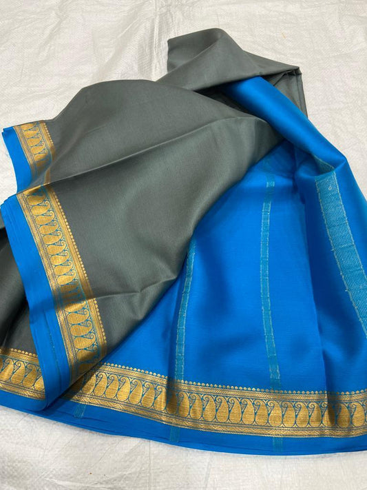 Pure mysore crepe silk 60 count saree