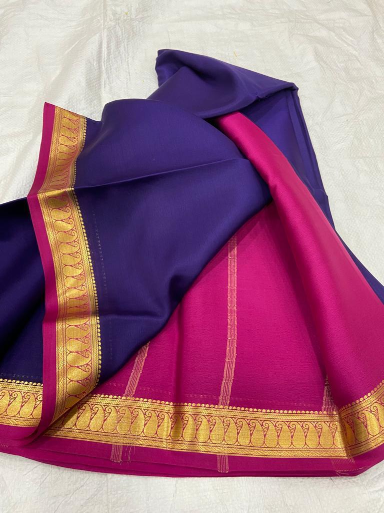 Pure mysore crepe silk 60 count saree