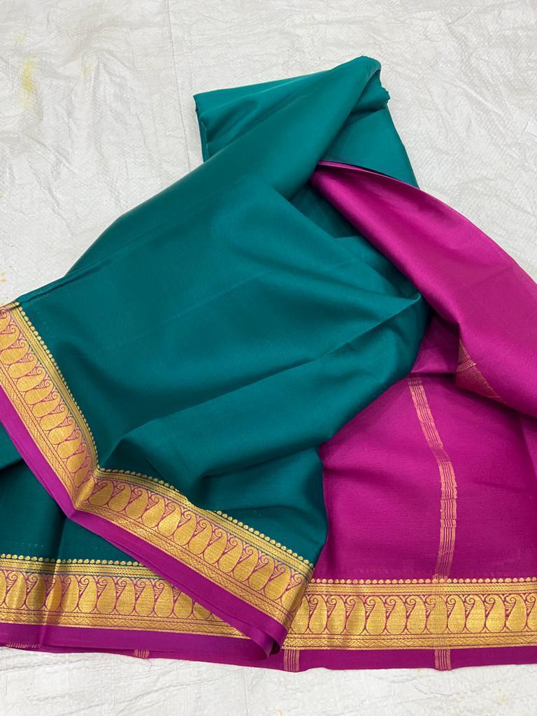Pure mysore crepe silk 60 count saree