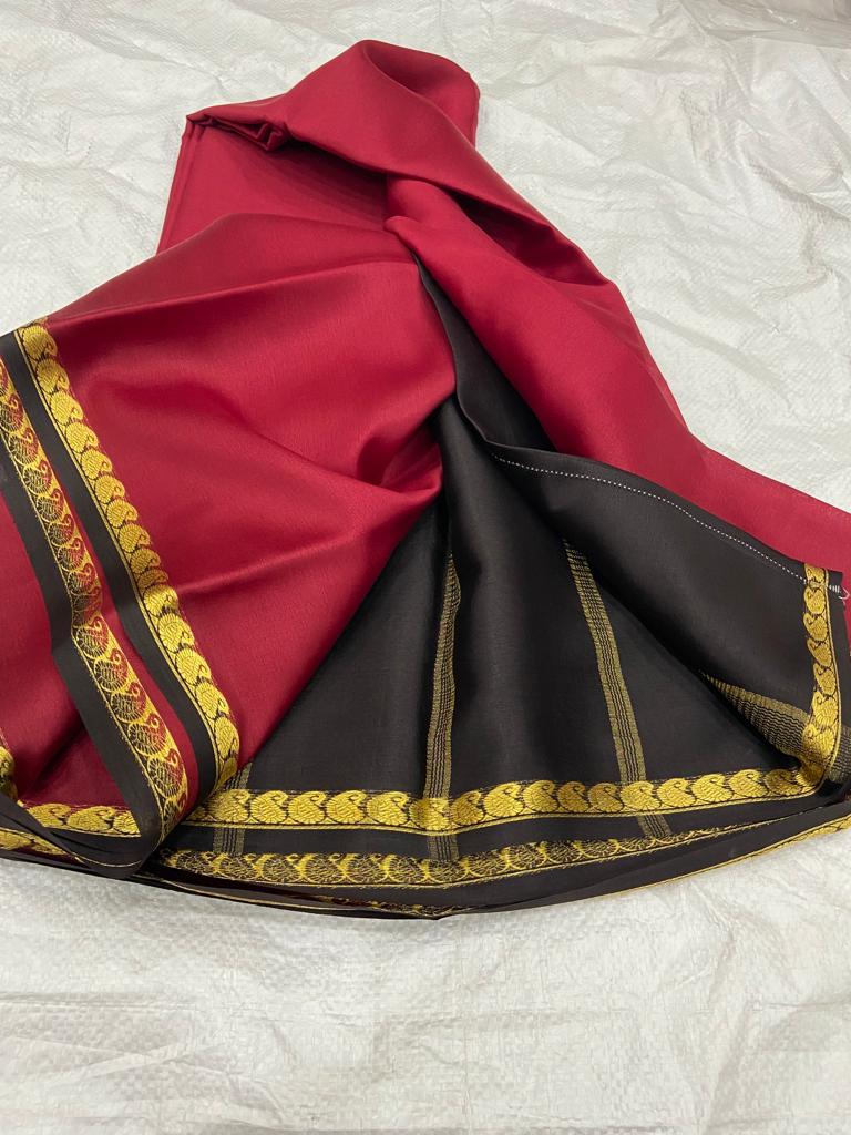 Pure mysore crepe silk 60 count saree