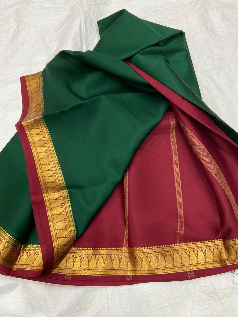 Pure mysore crepe silk 60 count saree