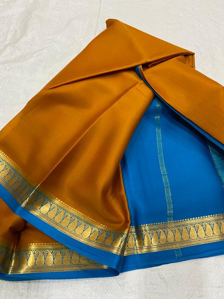 Pure mysore crepe silk 60 count saree