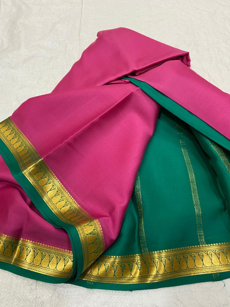 Pure mysore crepe silk 60 count saree