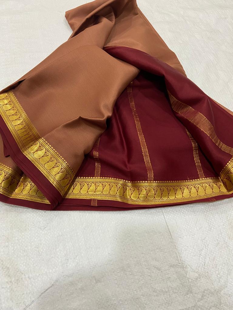 Pure mysore crepe silk 60 count saree