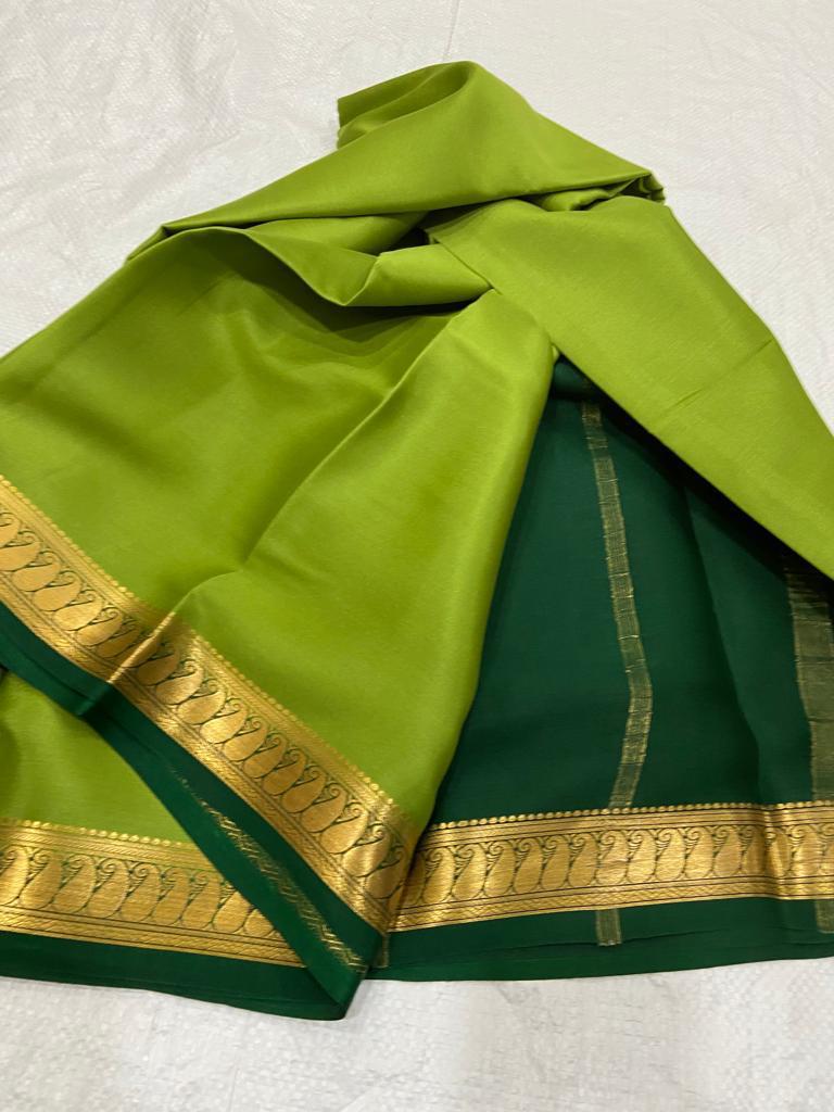 Pure mysore crepe silk 60 count saree