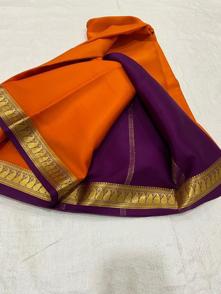 Pure mysore crepe silk 60 count saree