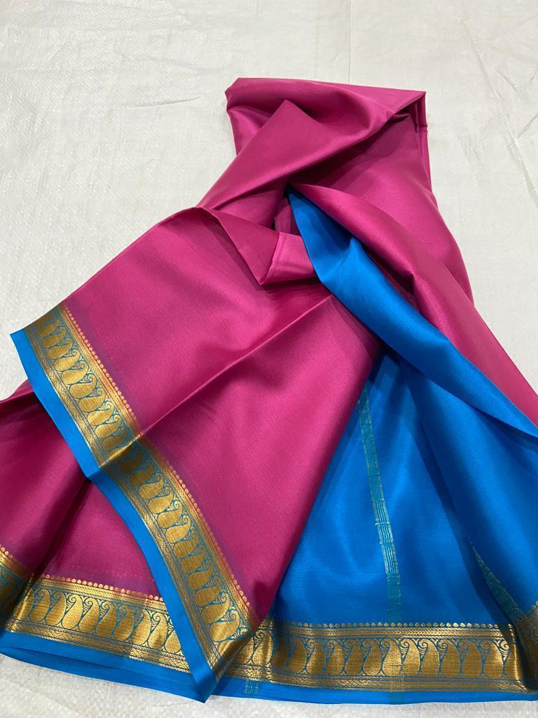 Pure mysore crepe silk 60 count saree