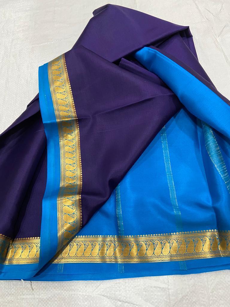 Pure mysore crepe silk 60 count saree