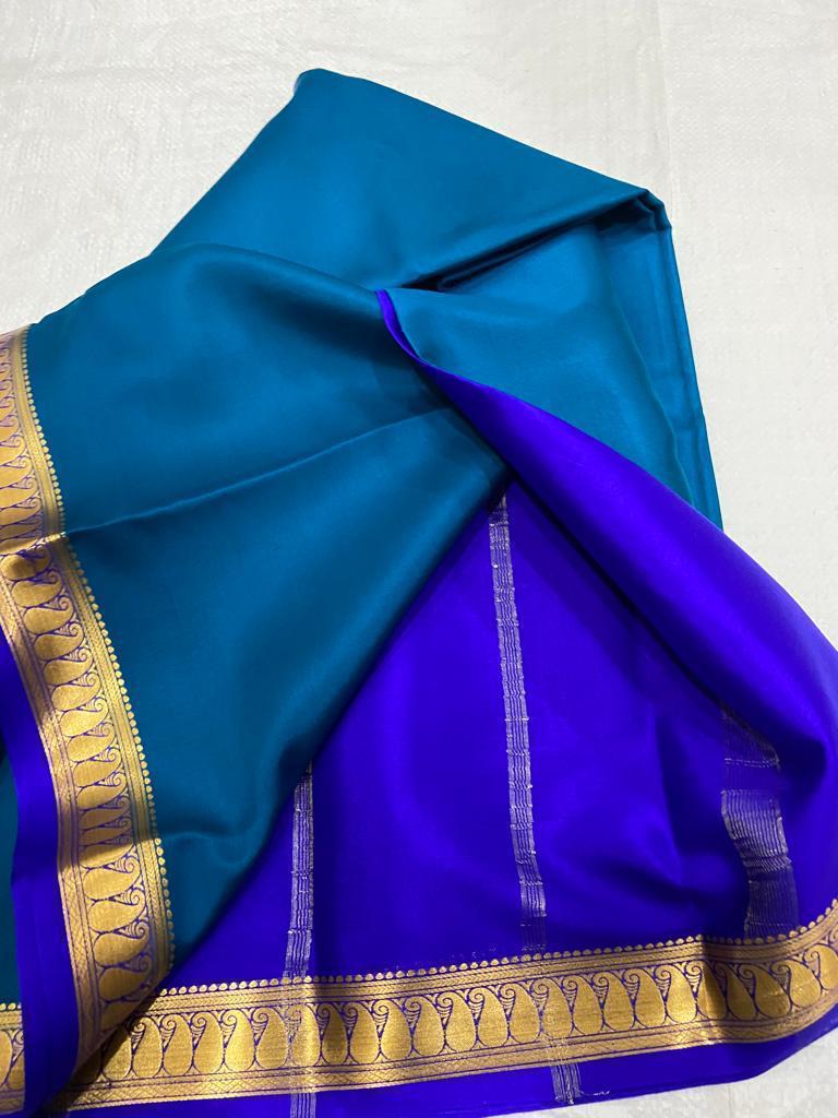 Pure mysore crepe silk 60 count saree