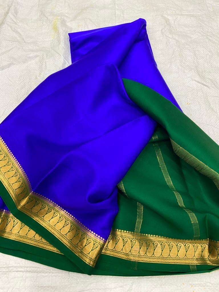 Pure mysore crepe silk 60 count saree
