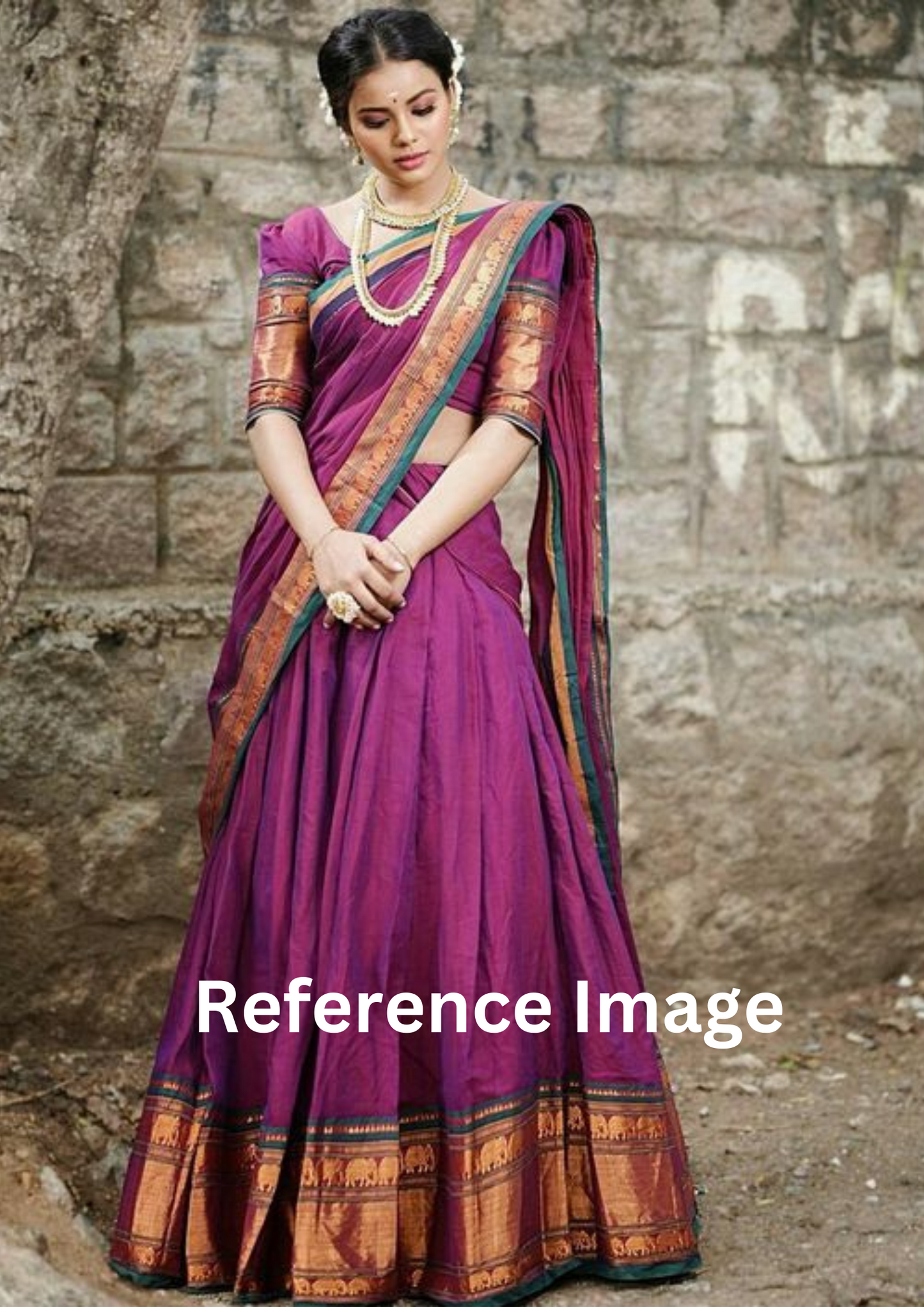 Pure handloom narayanpet cotton lehenga