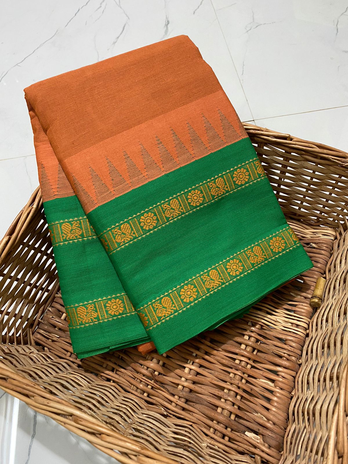 Chettinadu kommai korvai pure handloom saree - Vannamayil Fashions