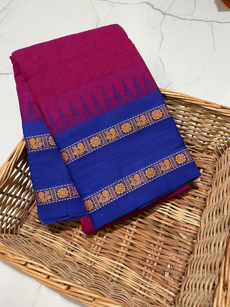 Chettinadu kommai korvai pure handloom saree - Vannamayil Fashions
