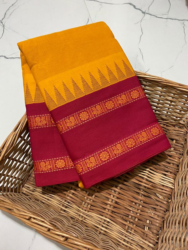 Chettinadu kommai korvai pure handloom saree - Vannamayil Fashions
