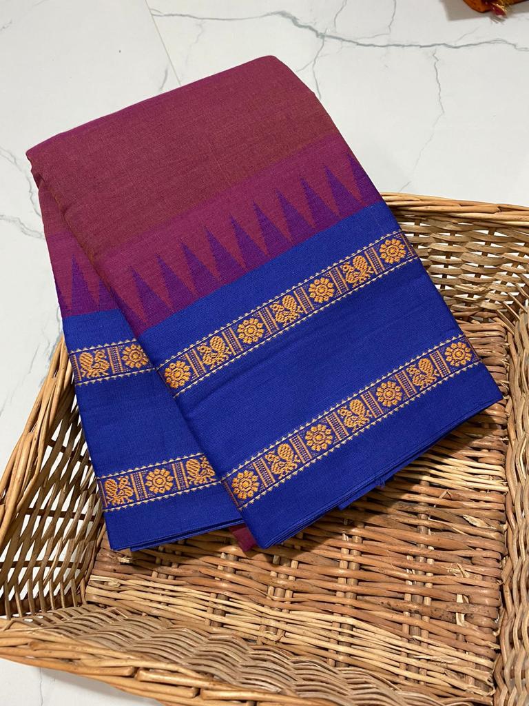 Chettinadu kommai korvai pure handloom saree - Vannamayil Fashions