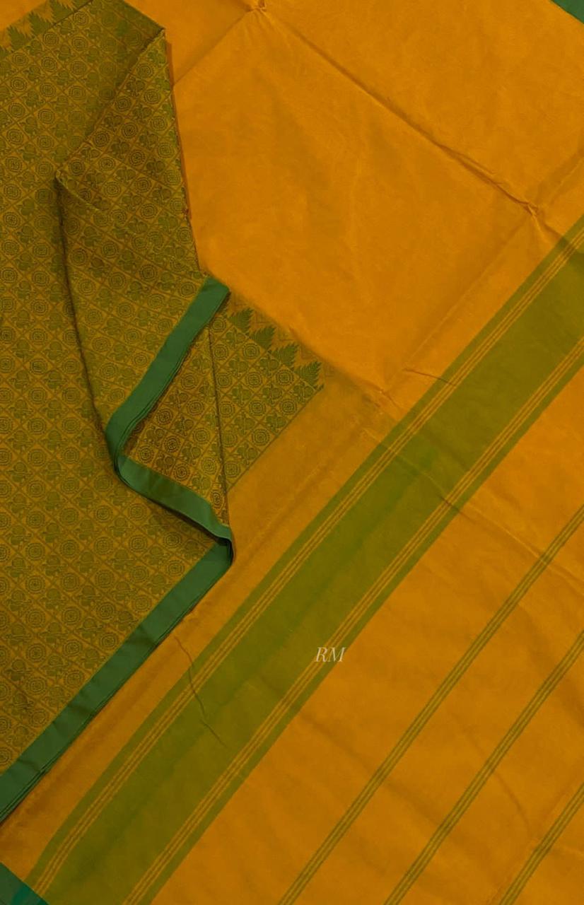 Half and half 1000 butta chettinad cotton saree - Vannamayil Fashions