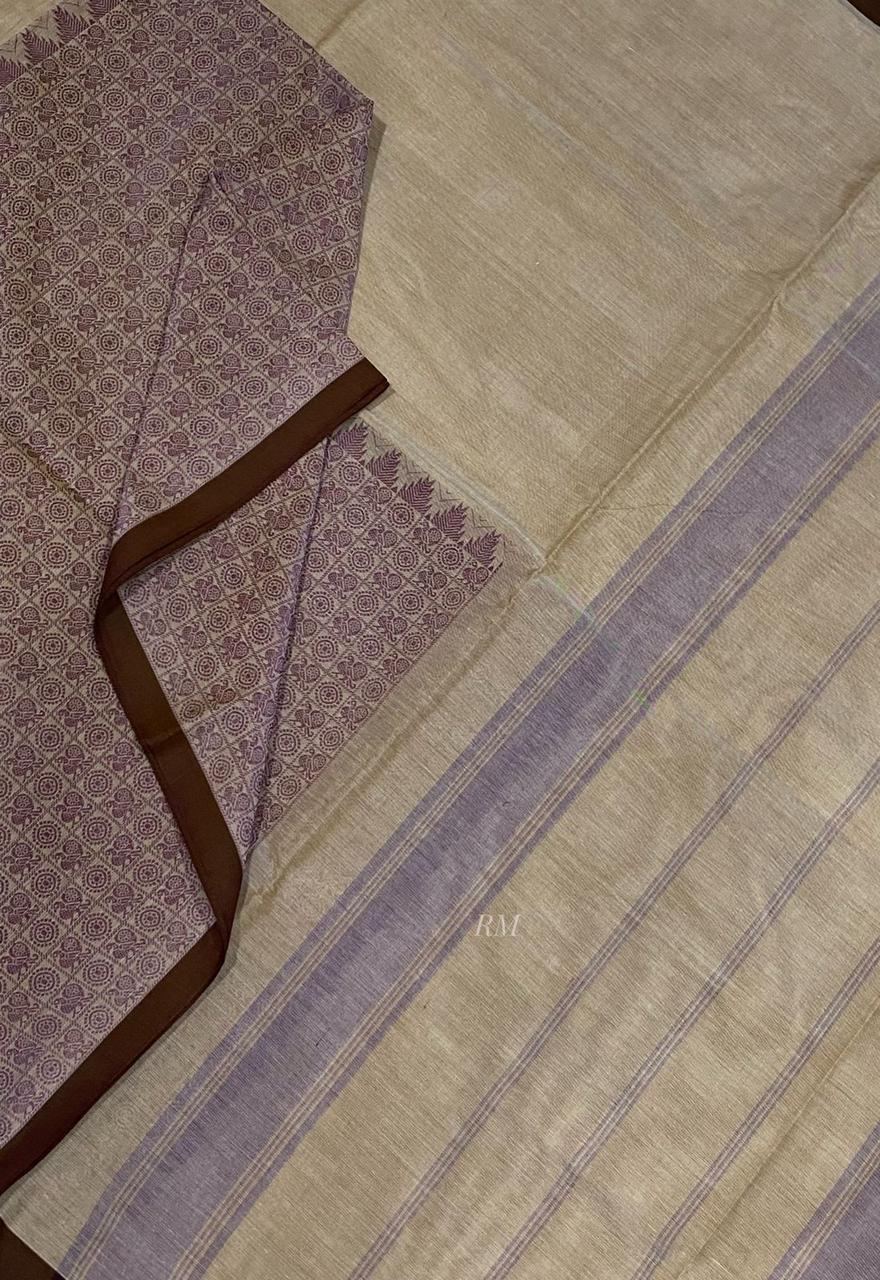 Half and half 1000 butta chettinad cotton saree - Vannamayil Fashions