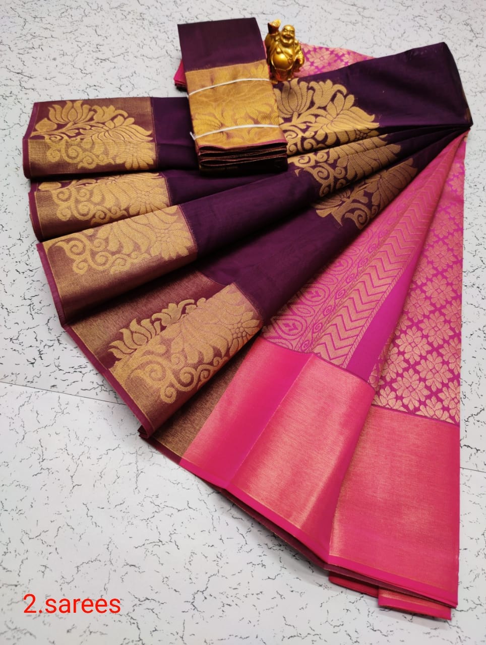 Kora silk cotton saree - Vannamayil Fashions