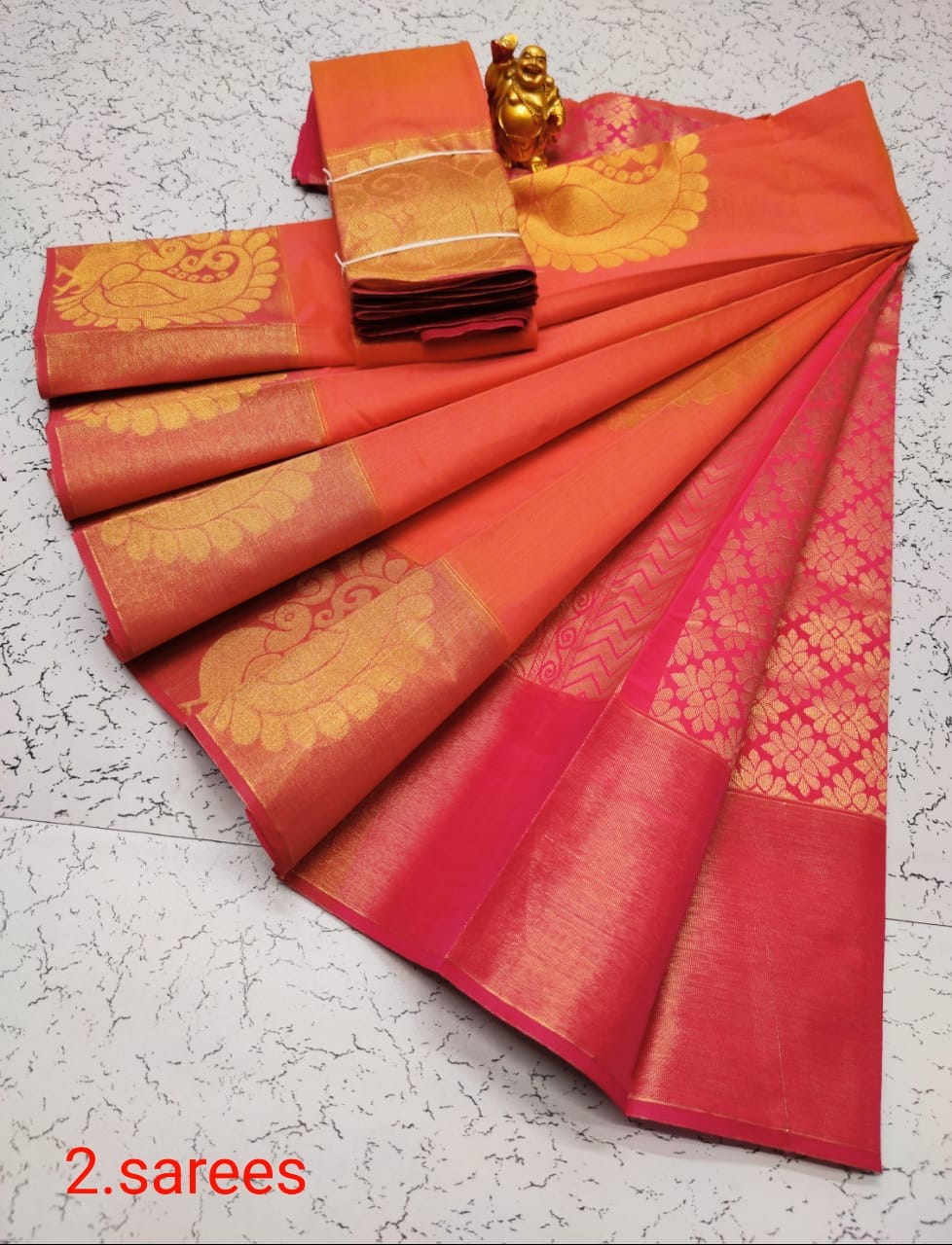 Kora silk cotton saree - Vannamayil Fashions