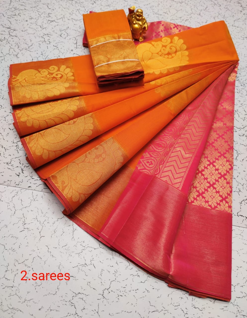 Kora silk cotton saree - Vannamayil Fashions