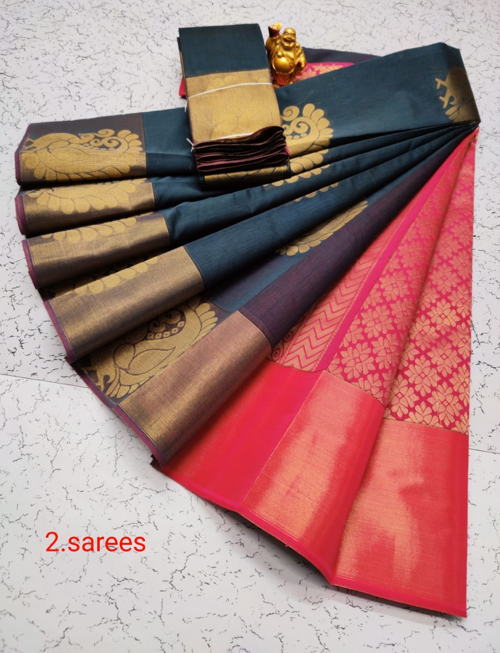 Kora silk cotton saree - Vannamayil Fashions