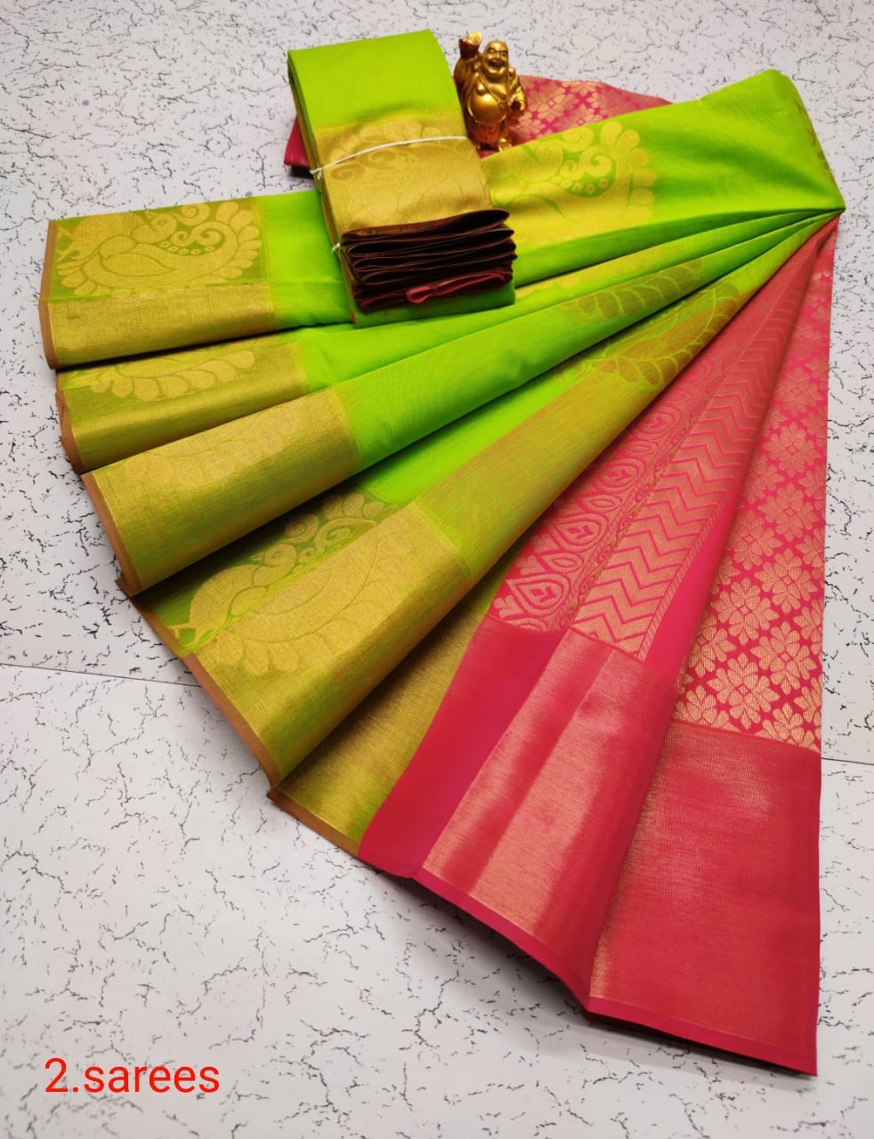 Kora silk cotton saree - Vannamayil Fashions