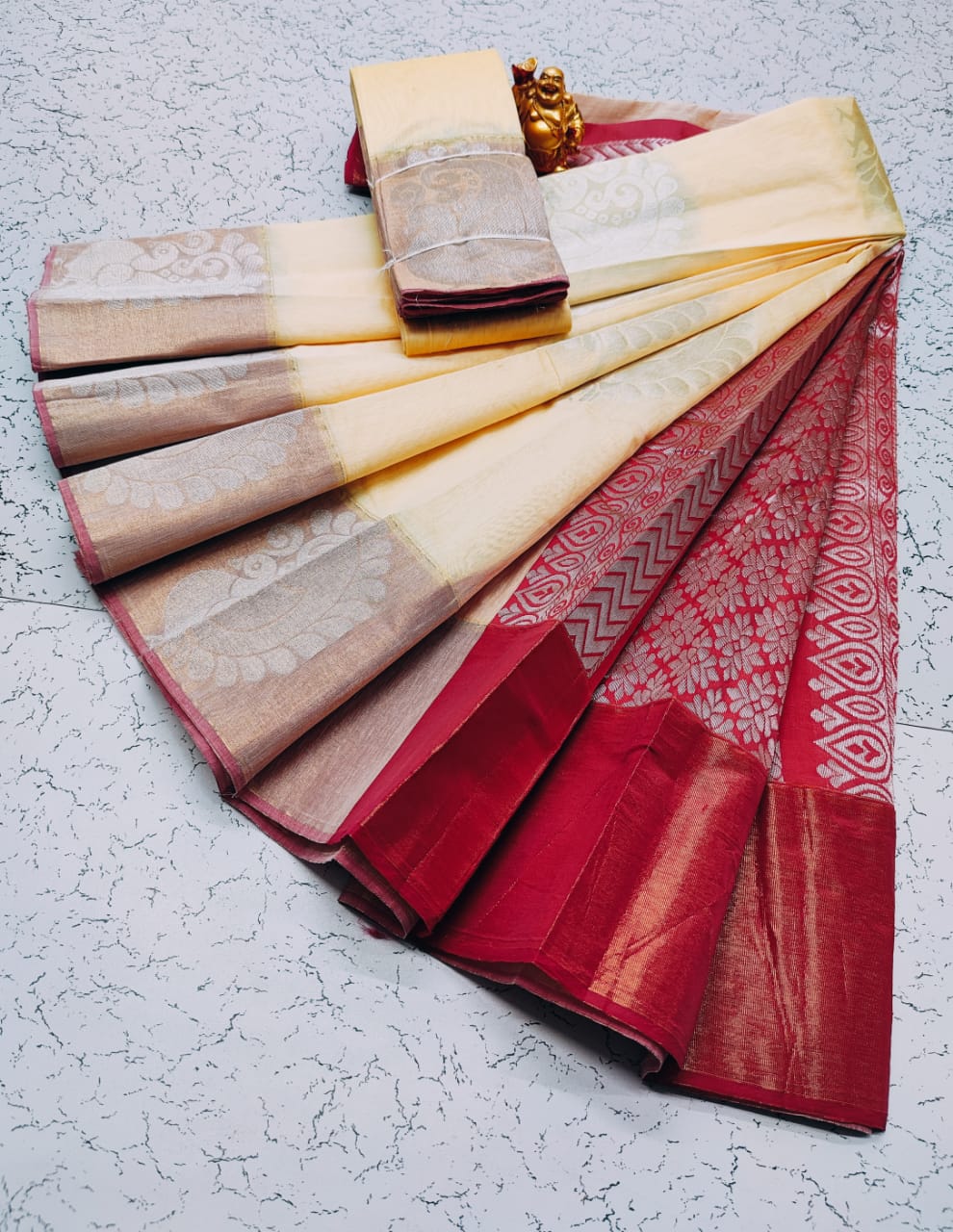 Kora silk cotton saree - Vannamayil Fashions