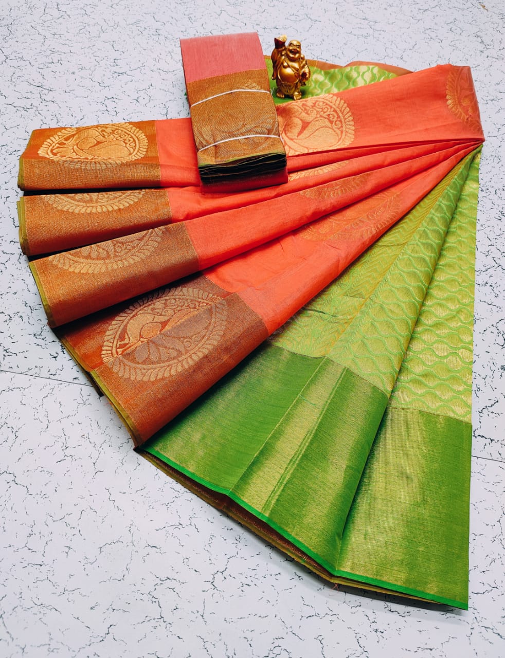 Kora silk cotton saree - Vannamayil Fashions