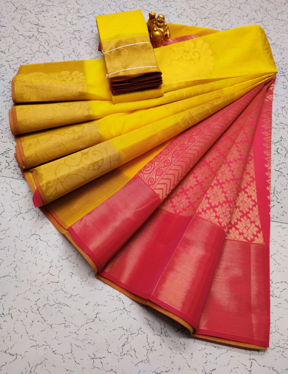 Kora silk cotton saree - Vannamayil Fashions