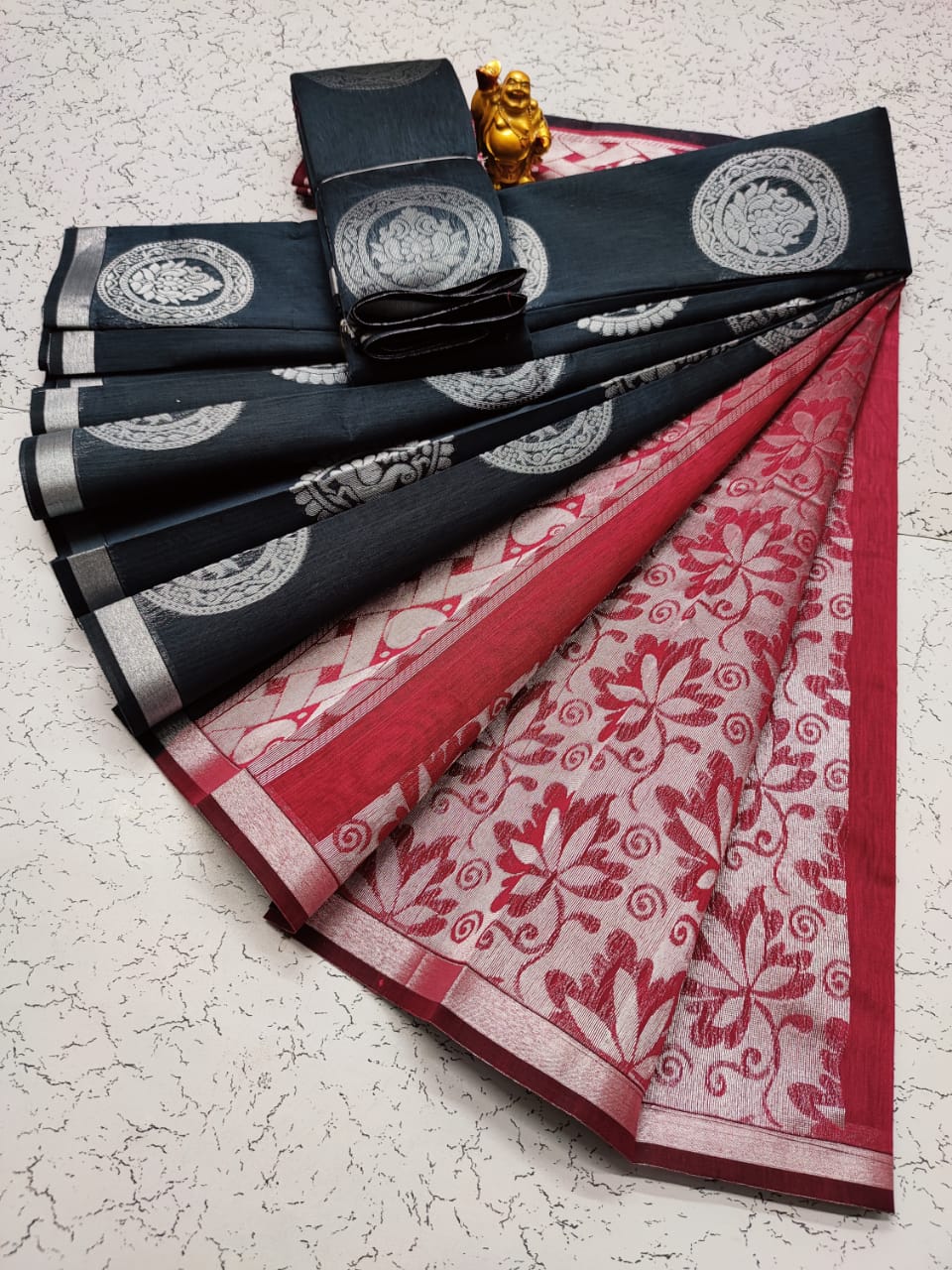 Kora silk cotton saree - Vannamayil Fashions