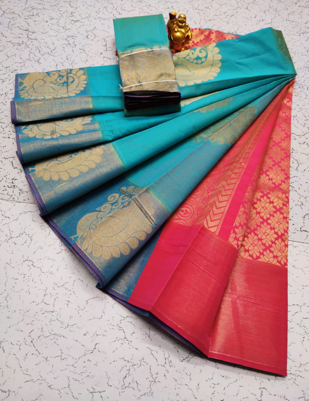 Kora silk cotton saree - Vannamayil Fashions