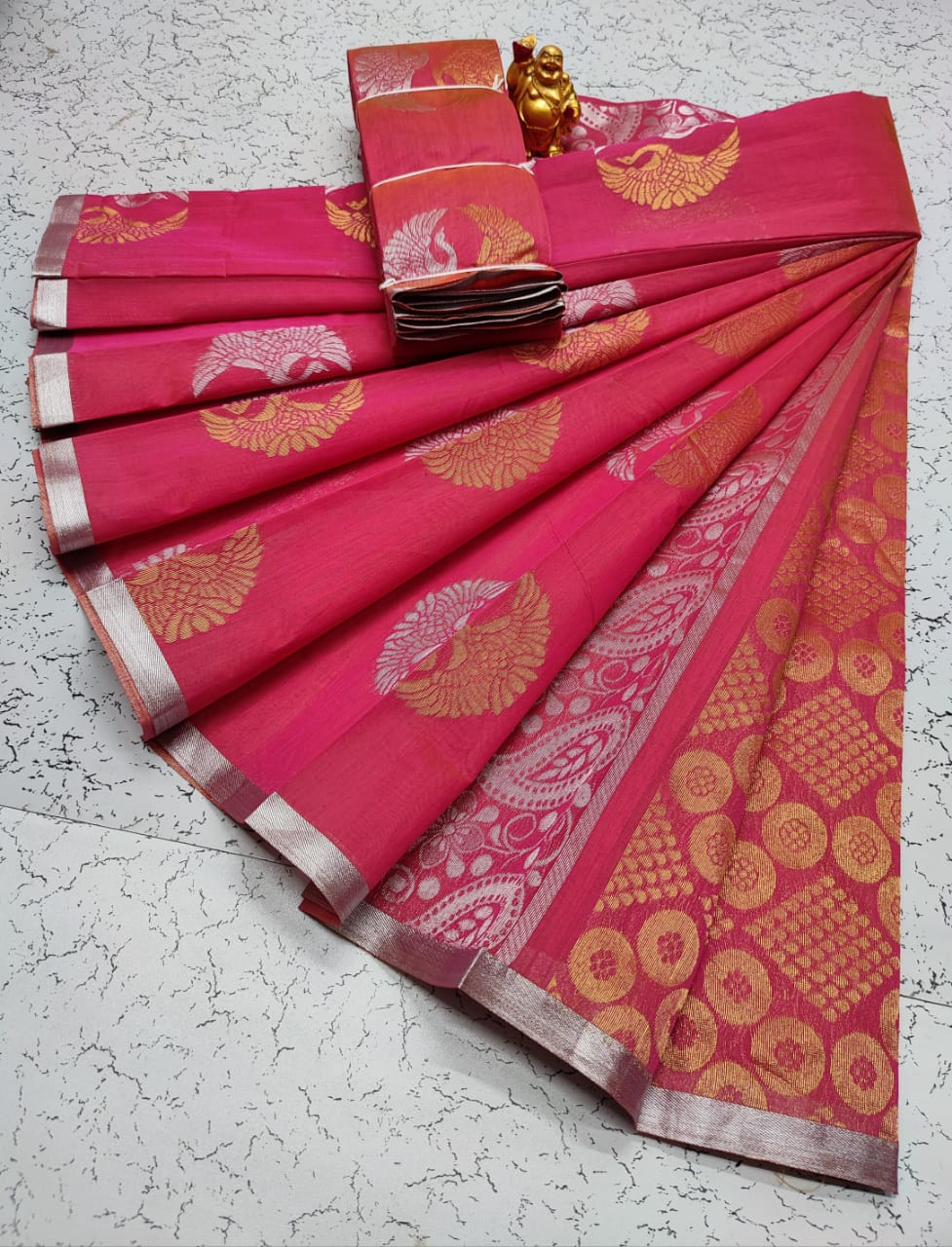 Kora silk cotton saree - Vannamayil Fashions