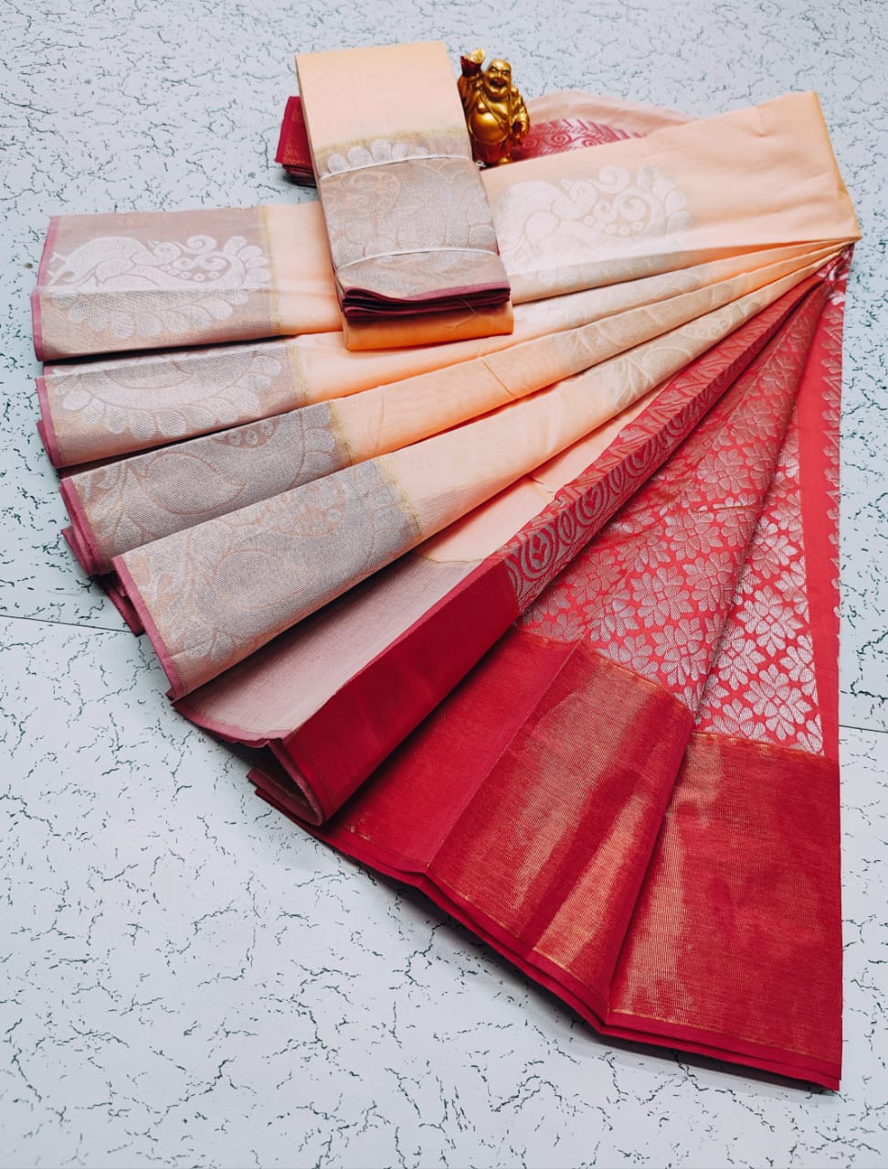 Kora silk cotton saree - Vannamayil Fashions