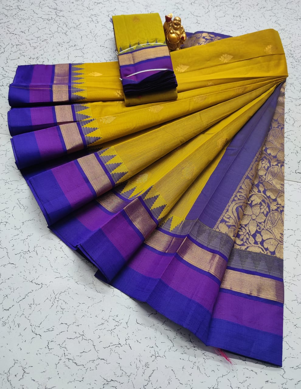 Kora silk cotton tower korvai kottanchi saree - Vannamayil Fashions