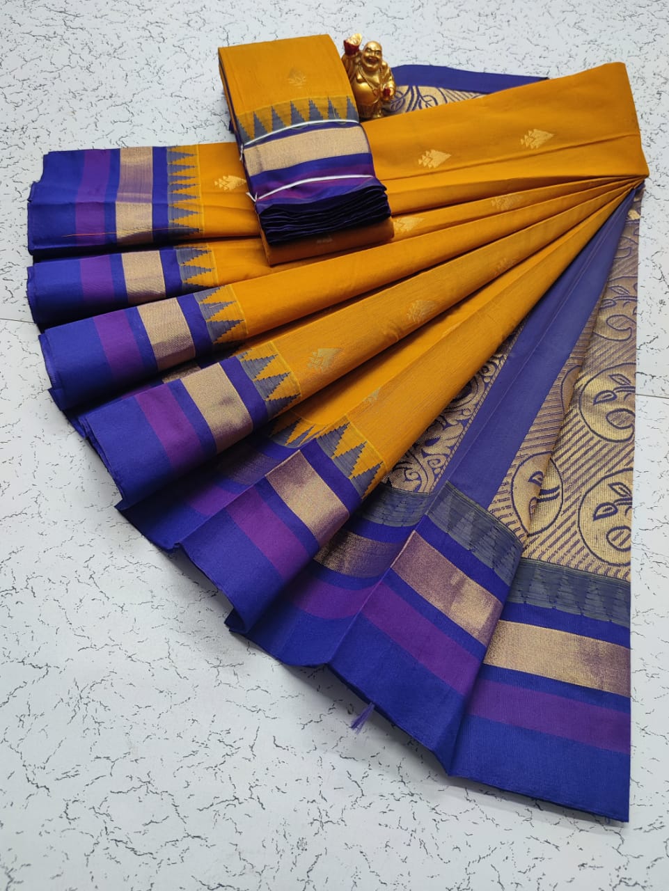 Kora silk cotton tower korvai kottanchi saree - Vannamayil Fashions